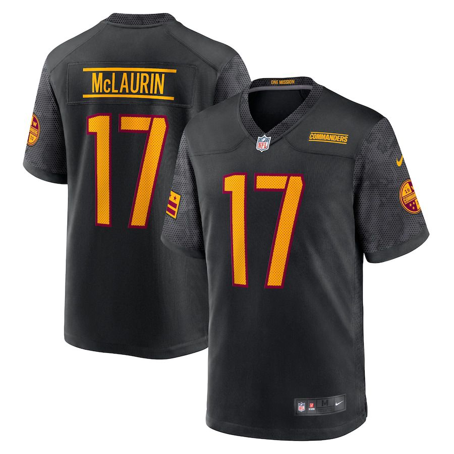 Men Washington Commanders 17 Terry McLaurin Nike Black Alternate Game Player NFL Jersey